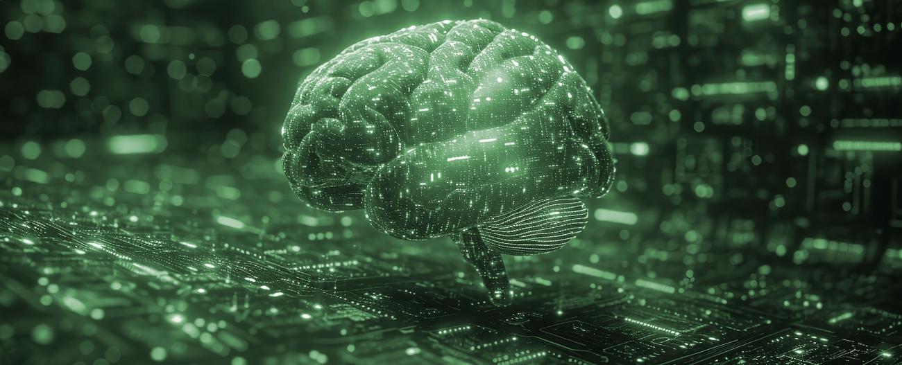 Brain fused on to a circuit board